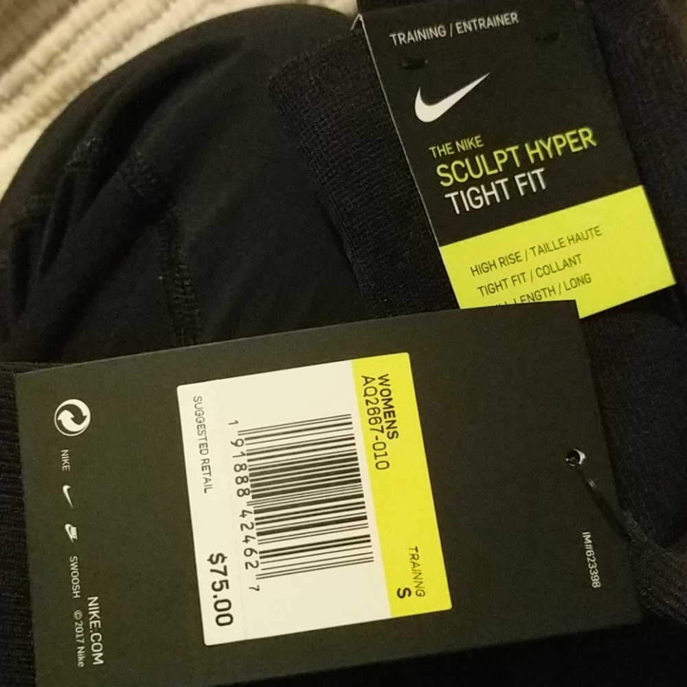 Nike Sculpt Hyper Tight Fit Legging High Rise Yoga - Picture 4 of 6